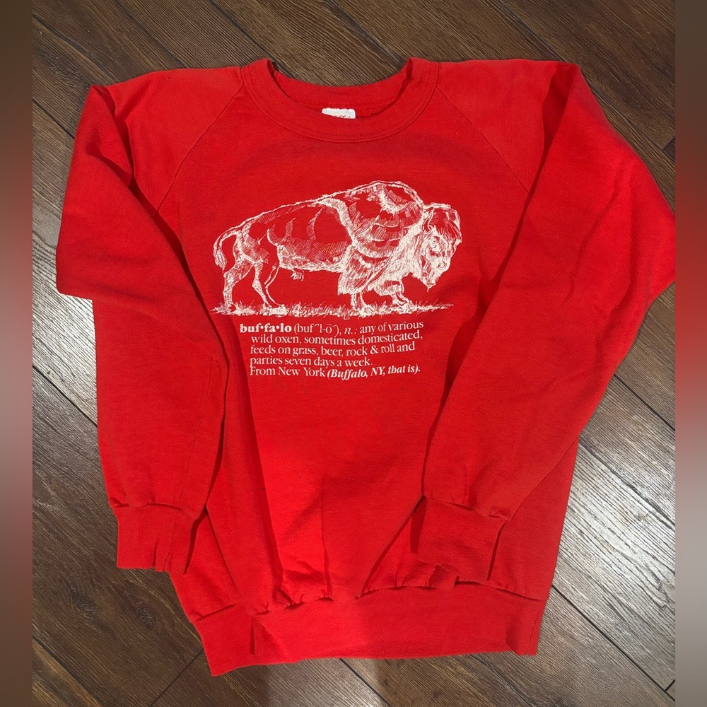Vintage Buffalo NY Definition Pullover Sweater
